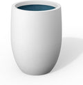 Kante 16.5 Inch Tall Concrete Planter, Large Indoor Outdoor Plant Pot by Kante