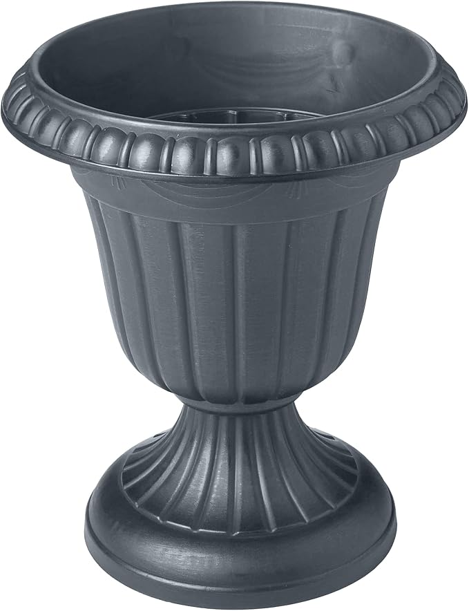 Arcadia Garden Products PL20GY Classic Traditional Plastic Urn Planter - Image 2