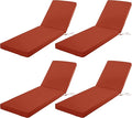 Chaise Lounge Cushion Outdoor, Waterproof and Stain-Resistant Lounge Deck by COMCAVER
