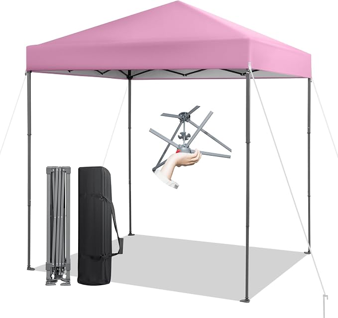 Tangkula 6.6x6.6 Ft Pop Up Canopy, 1 Person Instant Setup Canopy Tent by TANGKULA