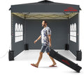 10x10 Pop Up Canopy with Sidewalls, Easy Up Canopy Tent, Heavy Duty Tents by BENASS