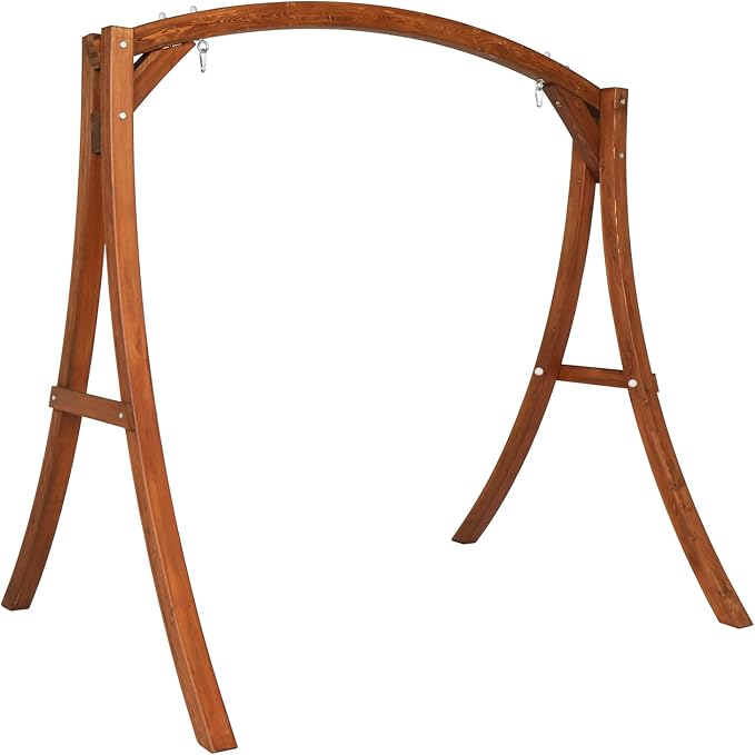 VINGLI 5FT Wooden Swing Frame, 1000LBS Heavy Duty A-Frame Porch Swing Stand by VINGLI