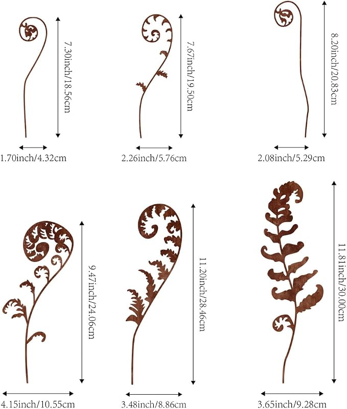Metal Flowers for Outside, Yard Art Outdoor Plant Decorations for Pots - Image 6