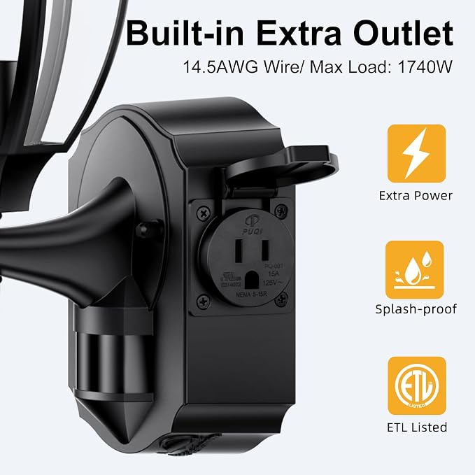 2 Pack Porch Lights Outdoor - Image 2