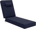 72 x 21 x 4 Inch Olefin Chaise Lounge Cushions, Lounge Chair Cushions by Unknown