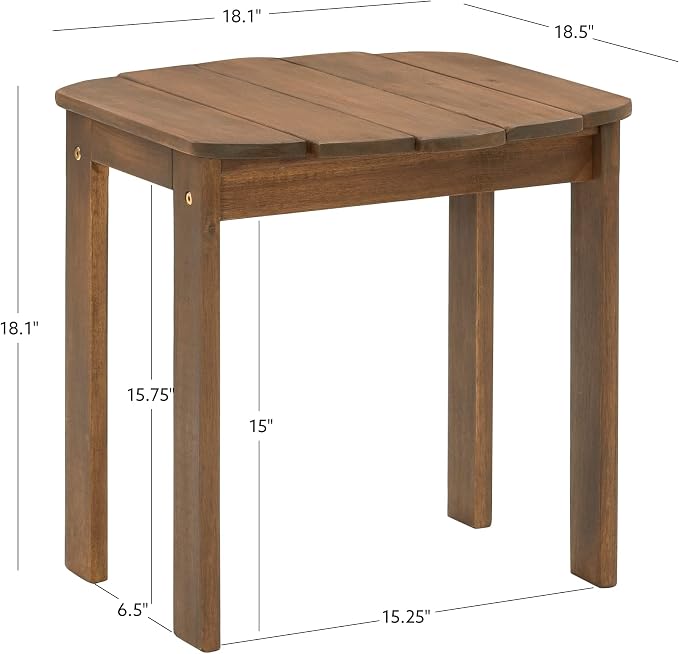 Linon Adirondack End, Teak Table - Image 3