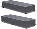 Waterproof Patio Lounge Chair Cover 2 Pack Outdoor Chaise Lounge Covers 600D by GoldenRaindrop