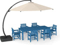 7-Piece Black Outdoor Dining Set by PatioKingdom
