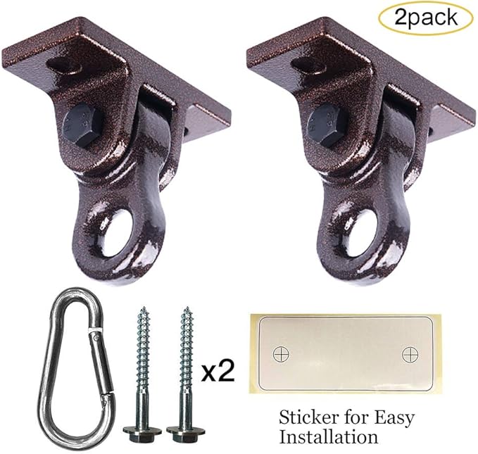 Heavy Duty Bronze Swing Hangers Screws Bolts Included Over 5000 lb Capacity - Image 2