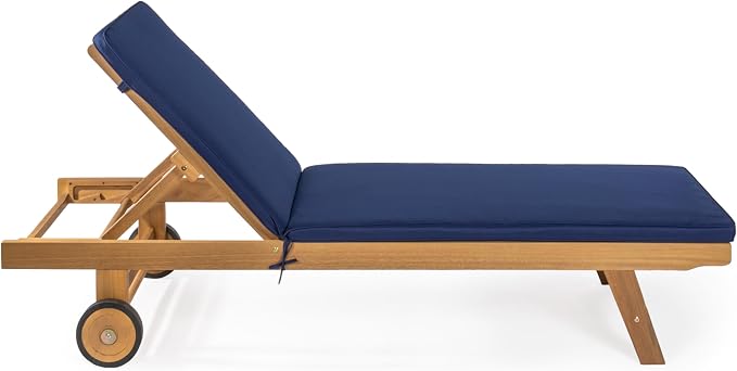 JONATHAN Y LNG1000B Mallorca 77.56"x23.62" Modern Classic Adjustable Acacia - Image 10