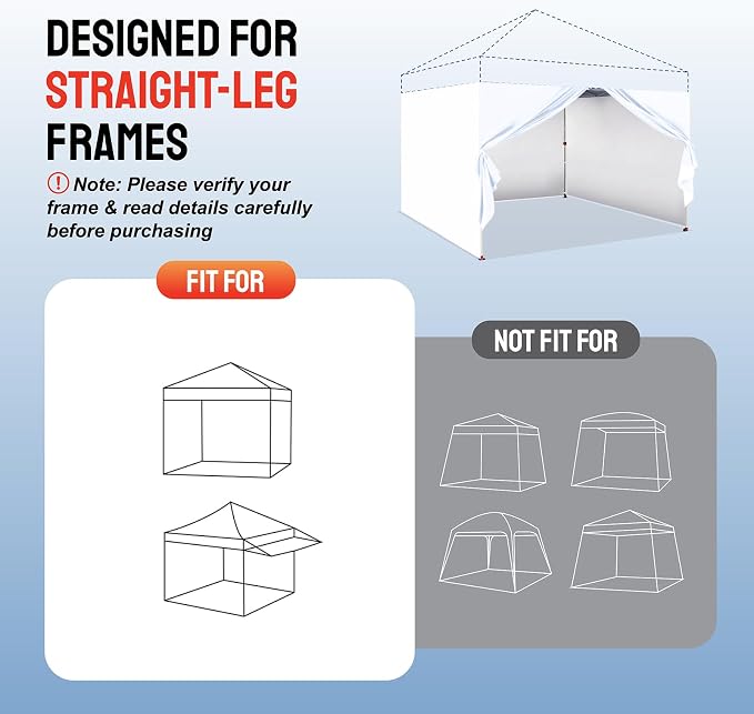 CROWN SHADES 10x10 Canopy Sidewalls - Image 5