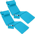 Wenqik 2 Pcs Outdoor Chaise Lounge Cushion by Wenqik