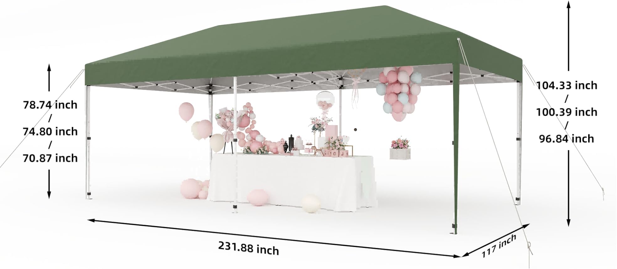 Garvee 10x10 Pop Up Canopy Tent, Heavy Duty Commercial Instant Shelter - Image 4