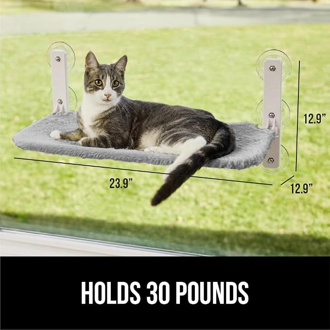 GORILLA GRIP Cat Window Perch, Foldable Cat Window Hammock Bed - Image 4