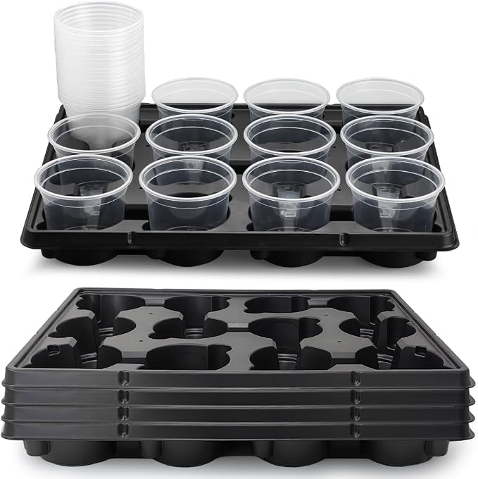 12 Cell Nursery Pot Trays 5 Pack by RooTrimmer