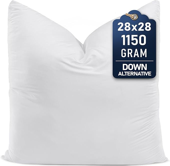 Utopia Bedding Throw Pillows – 28 x 28 Inches Down Alternative Pillows by UTOPIABEDDING