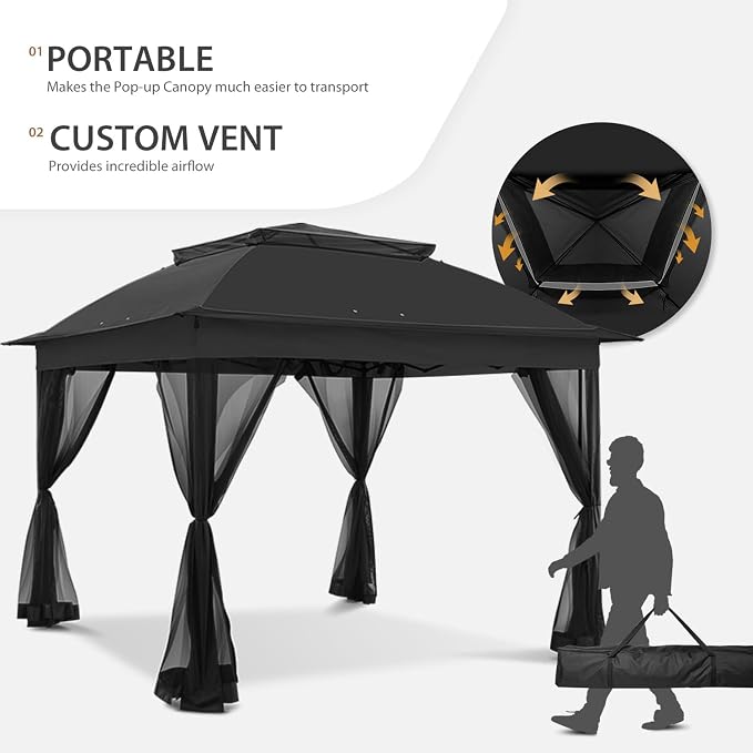 COOS BAY 11x11 Pop Up Gazebo - Image 3