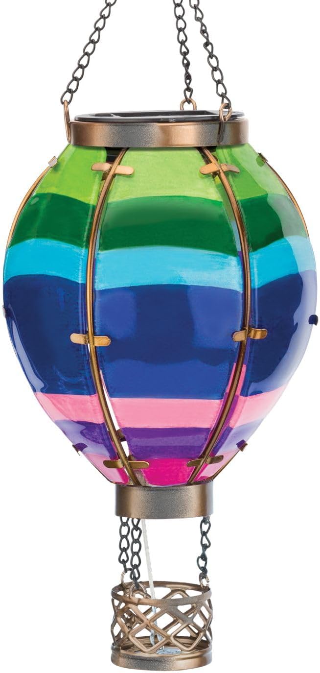Regal Art & Gift Hot Air Balloon Solar Lantern – Hanging Solar-Powered LED by REGALARTGIFT