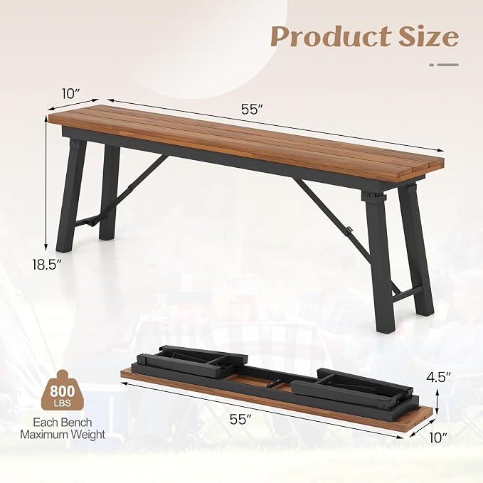 Tangkula Outdoor Dining Table - Image 7