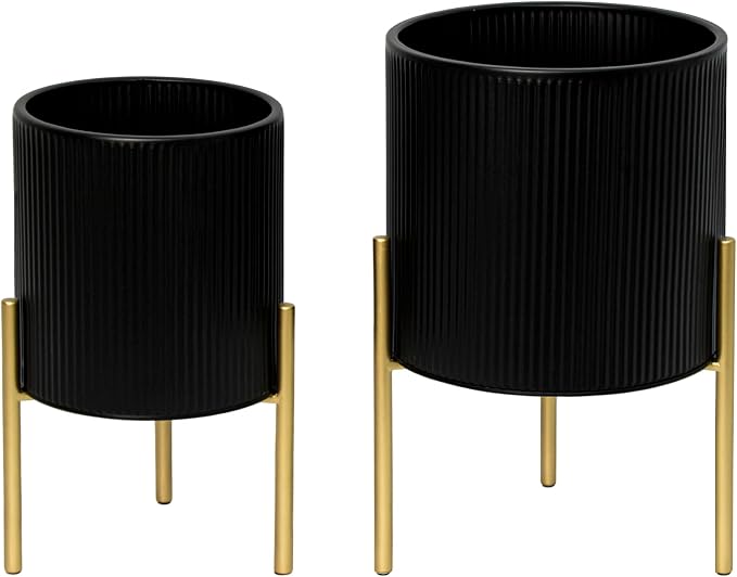 ARNIS Modern Planter Pots, Decorative Planters, Metal Pots - Image 8