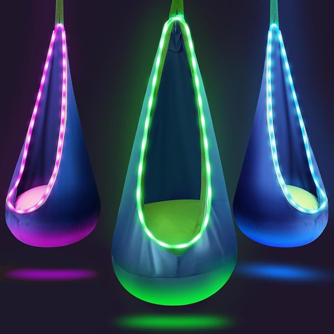 Light Up Swing Chair Hammock Chair Indoor Outdoor by TRAVELBAIC