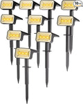 Fabrito Solar Spot Lights Outdoor 10 Pack, Auto On/Off Spotlights, IP67 by Fabrito