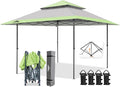 EAGLE PEAK 13x13 Straight Leg Pop Up Canopy Tent Instant Outdoor Canopy Easy by EAGLEPEAK