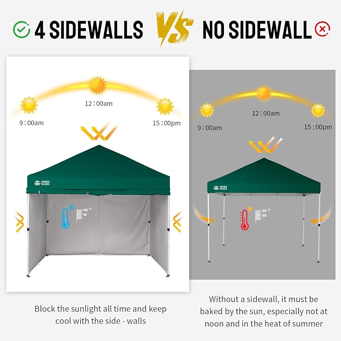 CROWN SHADES 10X10 Comercial Instant Canopy Pop Up Tent - Image 7