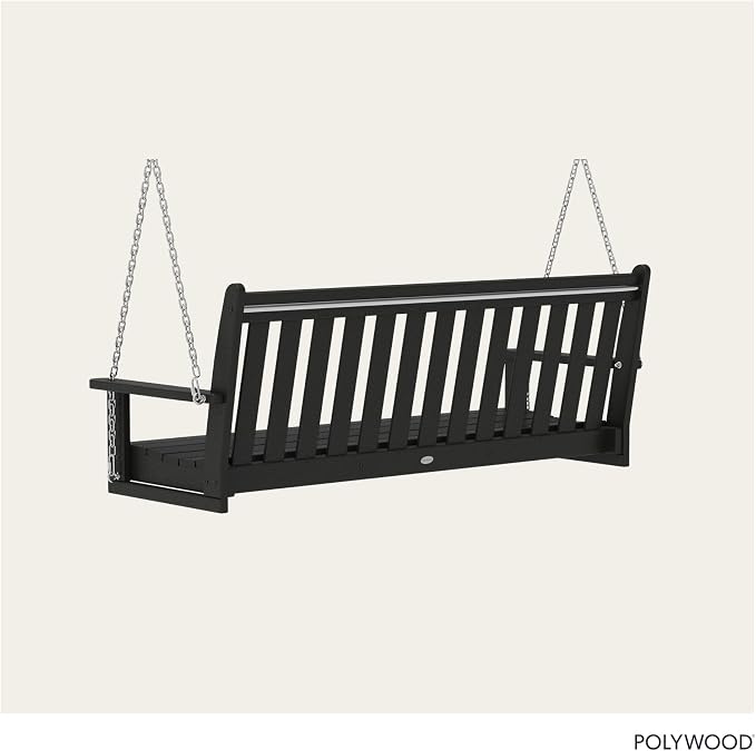 POLYWOOD GNS60BL Vineyard 60" Outdoor Swing - Image 5