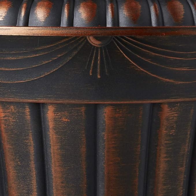 Arcadia Garden Products PL00CP Classic Traditional Plastic Urn Planter - Image 9