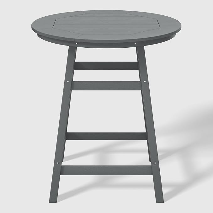 WestinTrends Malibu 5-Piece HDPE Outdoor Patio Dining Bar Bistro Table Set - Image 4