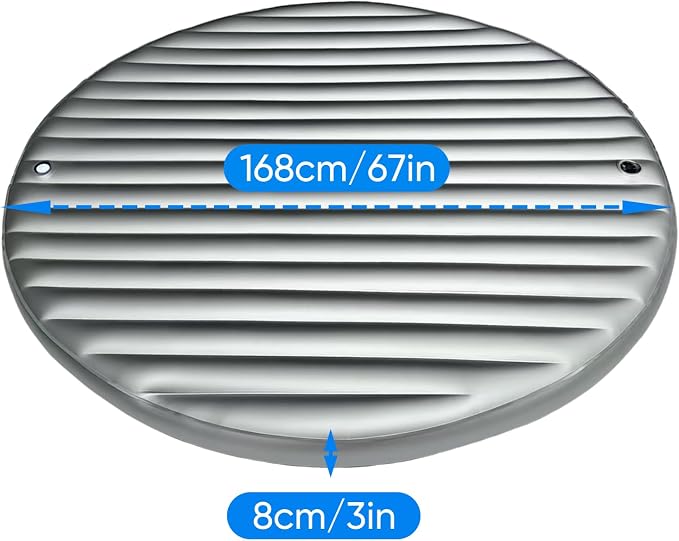 Outdoor Daybed Cushion, Round Water Bed Mattresses, Free Flow Full Wave - Image 3