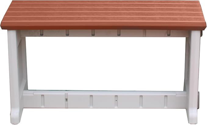 Bench, 1 Pack - Proudly Made in The USA, Click and Lock Hardware-Free Assembly by LeisureAccents