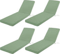 Chaise Lounge Cushion Outdoor, Waterproof and Stain-Resistant Lounge Deck by COMCAVER