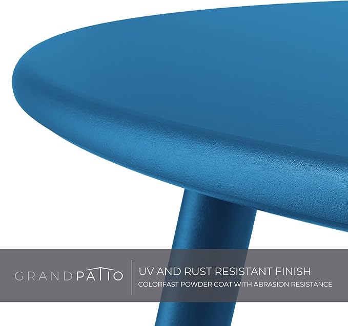 Grand patio Small Round Side Table Outdoor Side Table - Image 4