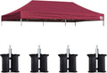 Eurmax USA 10x20 Pop Up Canopy Replacement Canopy Tent Top Cover, Instant by Eurmax
