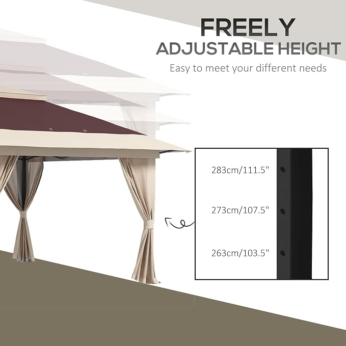 Outsunny 13' x 13' Pop Up Gazebo - Image 5