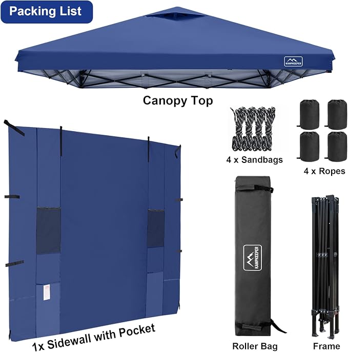 KAMPKEEPER 10x10 Easy Pop Up Canopy Tent - Image 7