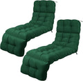 Outdoor Chaise Lounge Chair Cushion 72 x 22 x 4.21 Inches Thick Tufted Patio by DoubleFill