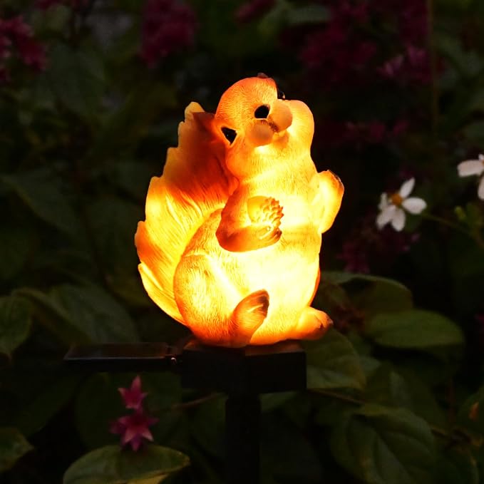 Squirrel Garden Decor Solar Lights Outdoor Decoration Pathway Stakes Decorative - Image 5