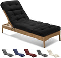 Outdoor Chaise Lounge Chair Cushion 74.4 x 22 x 4.7 Inches Non-Slip Lounge by Unknown