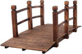 Wooden Garden Arch Bridge Footbridge Decorative Backyard Bridge by Unknown