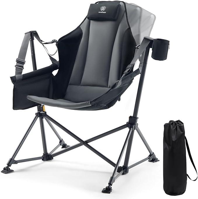 EVER ADVANCED Padded Oversized Hammock Camping Chair, Compact Heavy Duty Swing by EVERADVANCED