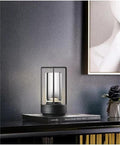 Portable Metal Table Lamp for Indoor/Outdoor, Rechargeable Cordless LED Lamp by HAPYGILightings