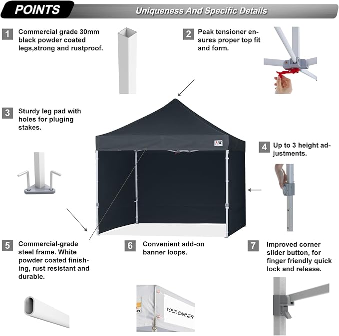 ABCCANOPY Easy Pop Up Canopy Tent - Image 2