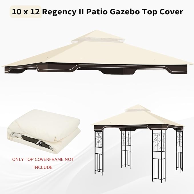 Replacement Gazebo Canopy for 10 x 12 Regency II Patio Gazebo Model L-GZ798PST - Image 5
