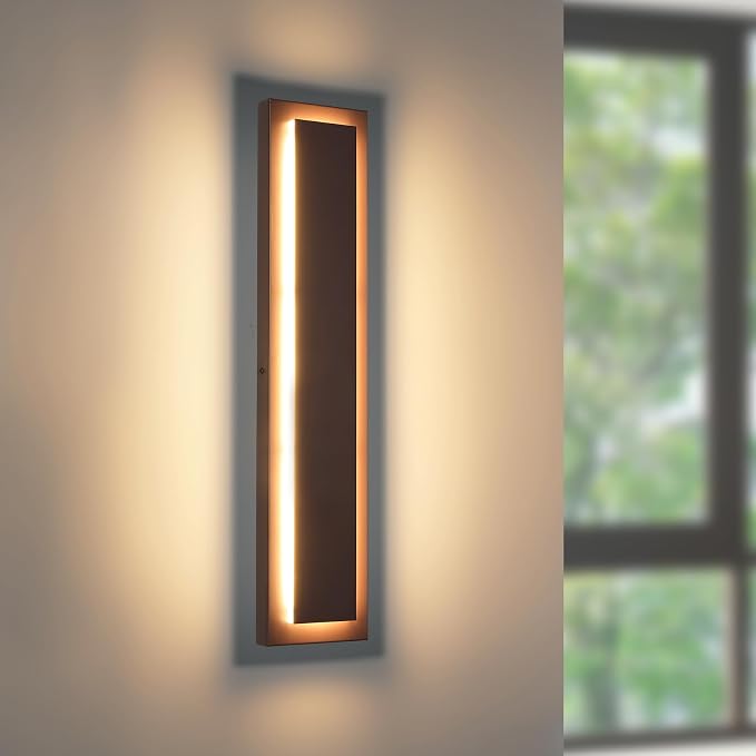 24 in Long Outdoor LED Wall Lights, Modern Exterior Garage Wall Light, Outside by ZSMAIKU