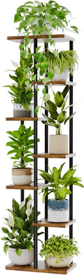 Bamworld Tall Plant Stand Indoor, 7 Tier Plant Shelf by Bamworld