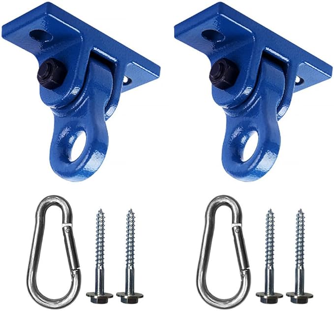 Heavy Duty Blue Swing Hangers Screws Bolts Included Over 5000 lb Capacity - Image 2