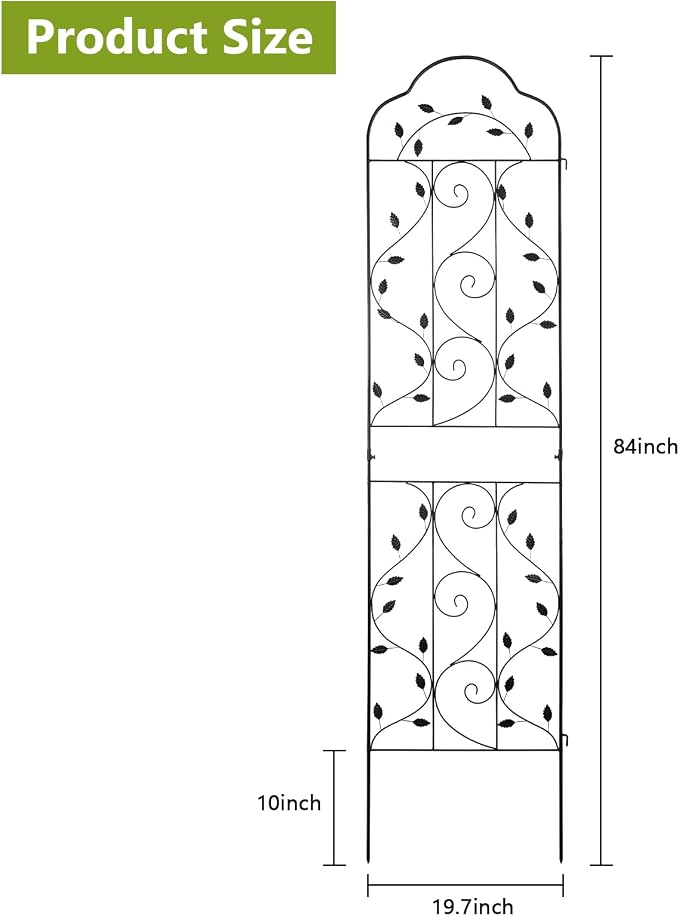 hogardeck Metal 84 * 19 Garden Trellis 2-Packs - Image 3